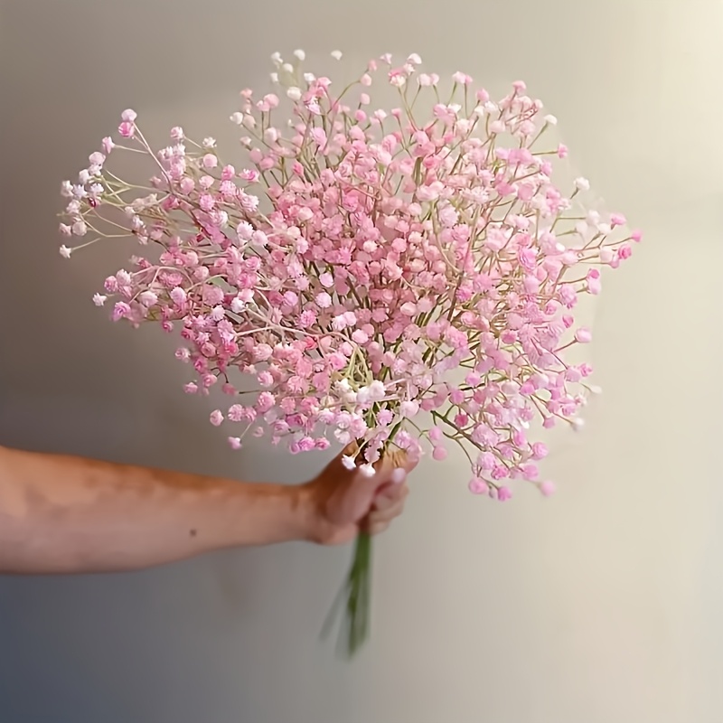 

20pcs Artificial Gypsophila Bouquets, Plastic Fake Flowers With Stems, Floral Decor For Weddings, Garden, Home, And