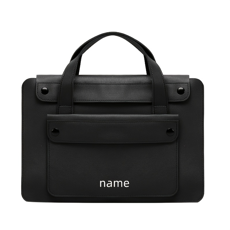 Custom Text 14-Inch Accordion Bag, Large Capacity Briefcase