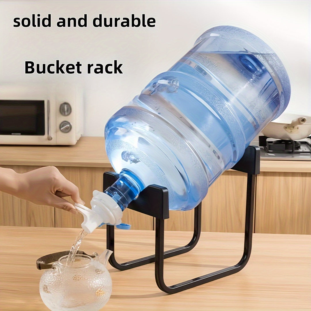 space saving metal bucket rack easy assembly   kitchen office storage water bucket   details 2