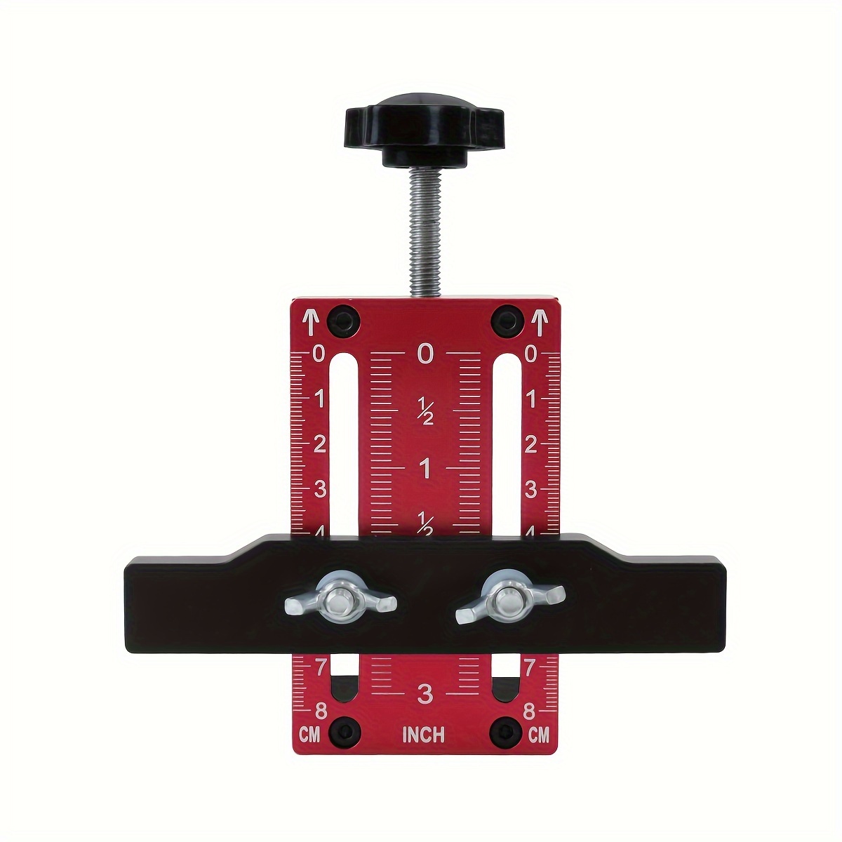 TEMU Aluminum Alloy Cabinet Door Mounting Jig With Support Arm & Clamp, Uncharged Frame/frameless Cabinet Installation Tool Set Without Battery