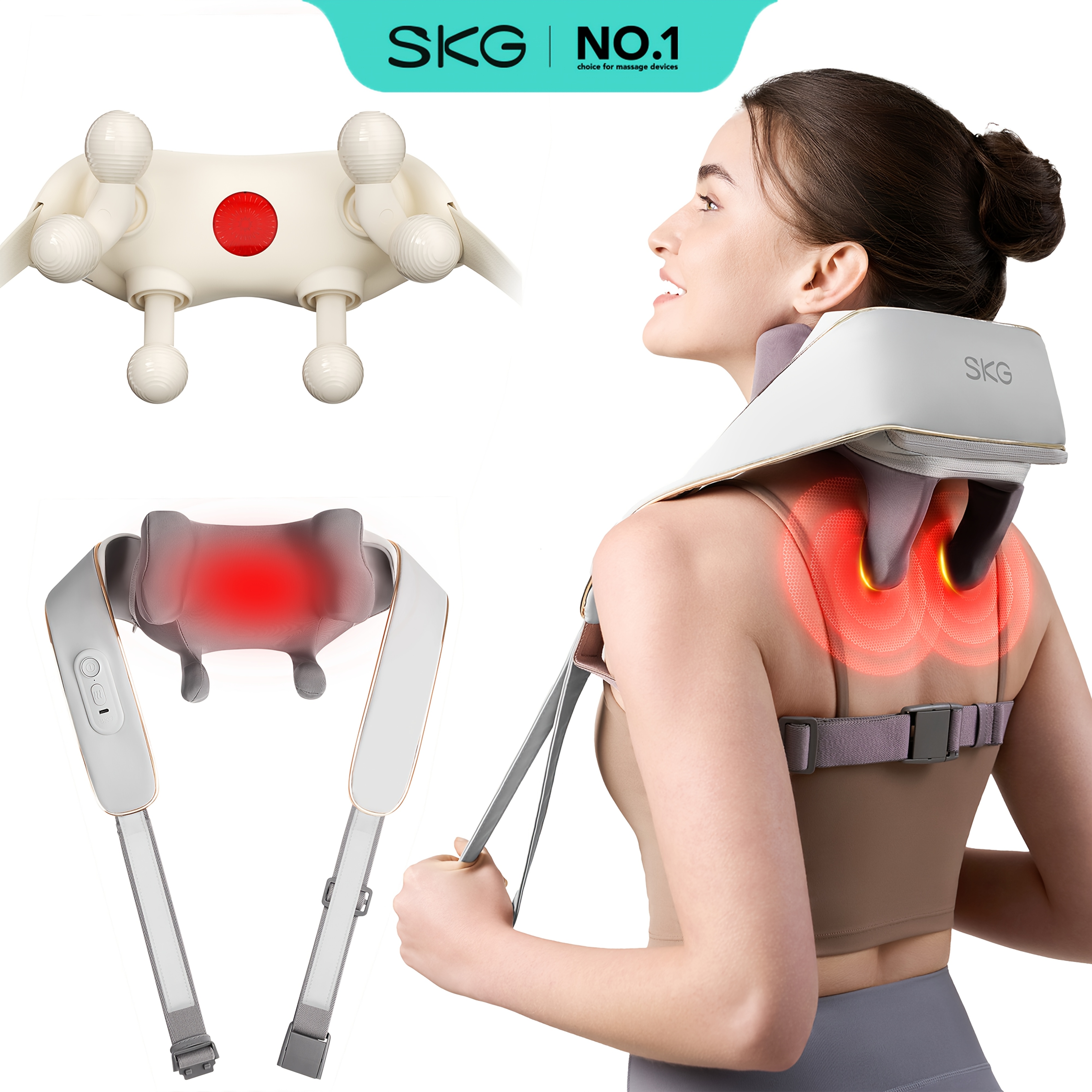 Cordless Neck And Shoulder Massager with Heat