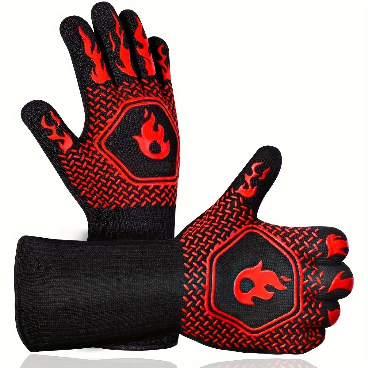 

1pc Bbq Gloves, 1472°f Gloves, Cooking Gloves For Grilling, , Frying -