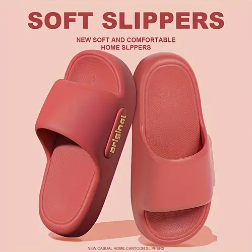 mens thick non slip slip on slippers with eva cushioned indoor outdoor house shoes for home bathroom black fathers day gift indoor slippers bathroom footwear simple soft texture footwear