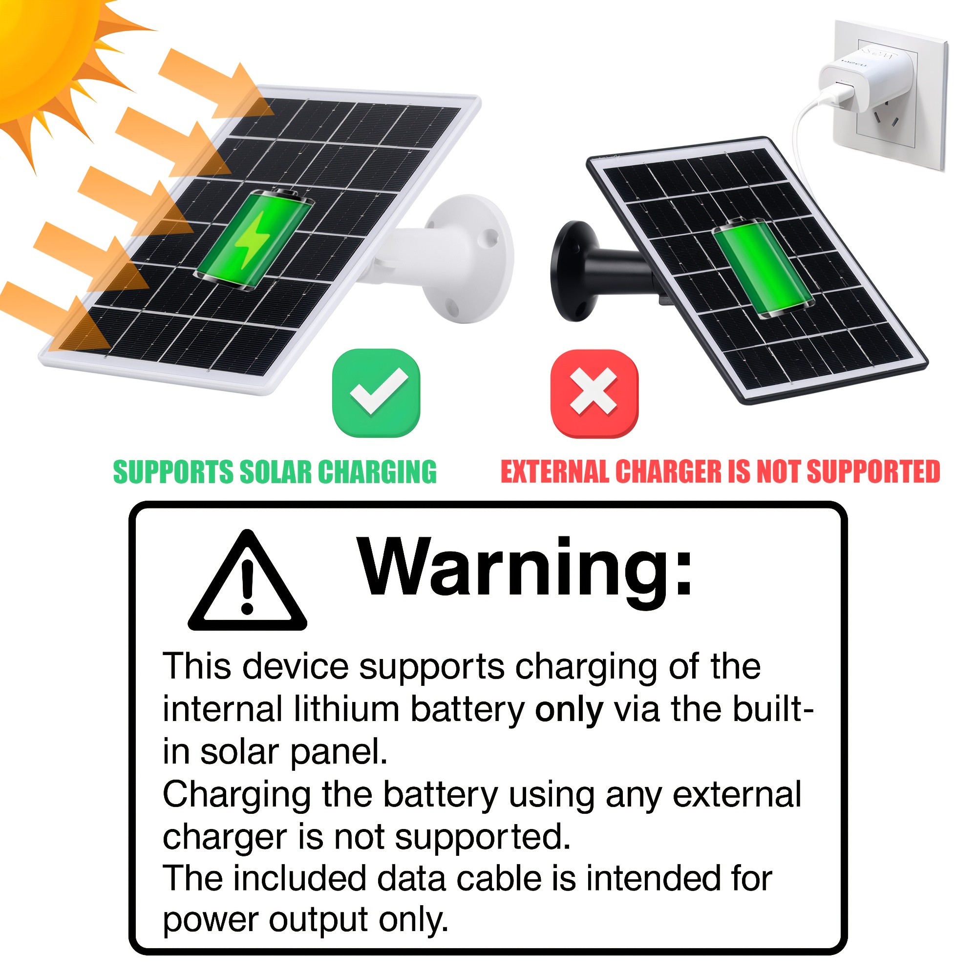 5w solar panel, with built-in 5200mha battery, essential for outdoor devices power supply, outdoor emergency power supply, camping, night commuting, suitable for low-voltage safety cameras, mobile devices  , with a gift mini flashlight. Product details 2