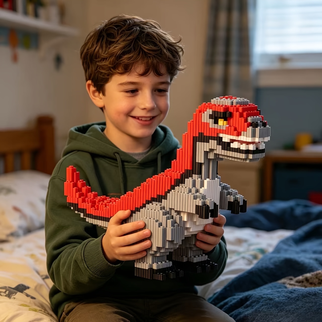 Connected Grain Sickle Dragon Puzzle Assembly Toy