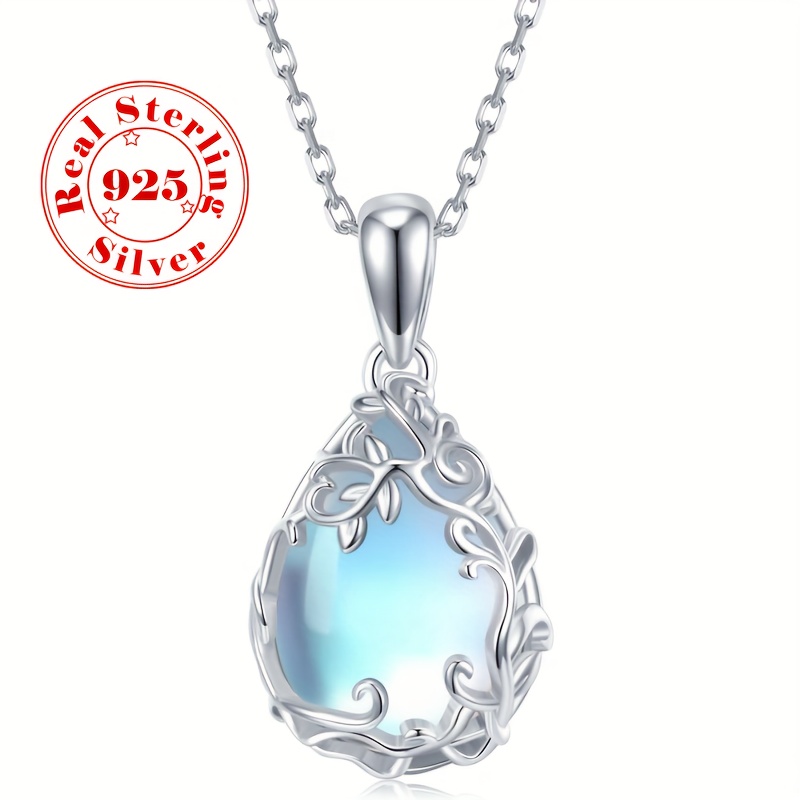 

Elegant Vintage Style 925 Sterling Silver Pendant Necklace With - Fine Jewelry For Women, Silver Plated Filigree Design Daily Wear, High-quality Allergy-safe Gift, 4.5g