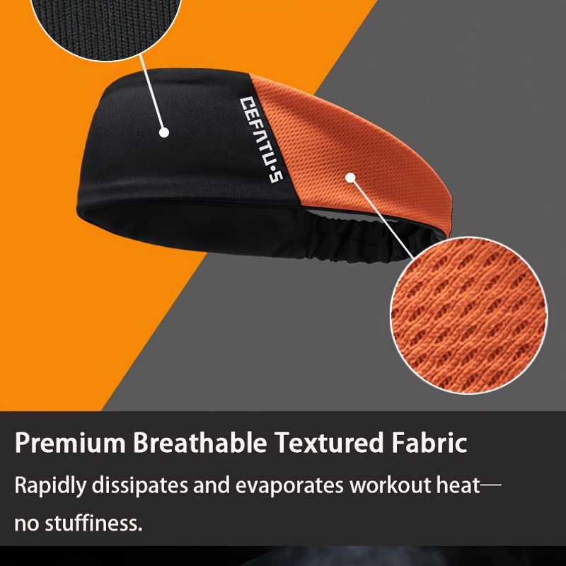 3pcs Elastic Sports Hair Band, Yoga Headband, Unisex, Men's Fitness Headband, Soft and Comfortable, Sweat-absorbing and Breathable, Suitable for All Seasons, Ideal for Exercise, Fitness, Yoga, Cycling, Basketball, and Running