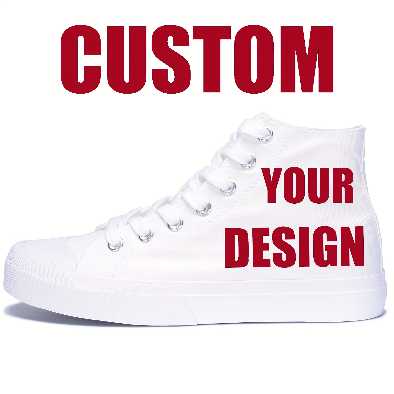 Custom Photo Image Text Name White Low-Top/White High-Top/Black... product image 12