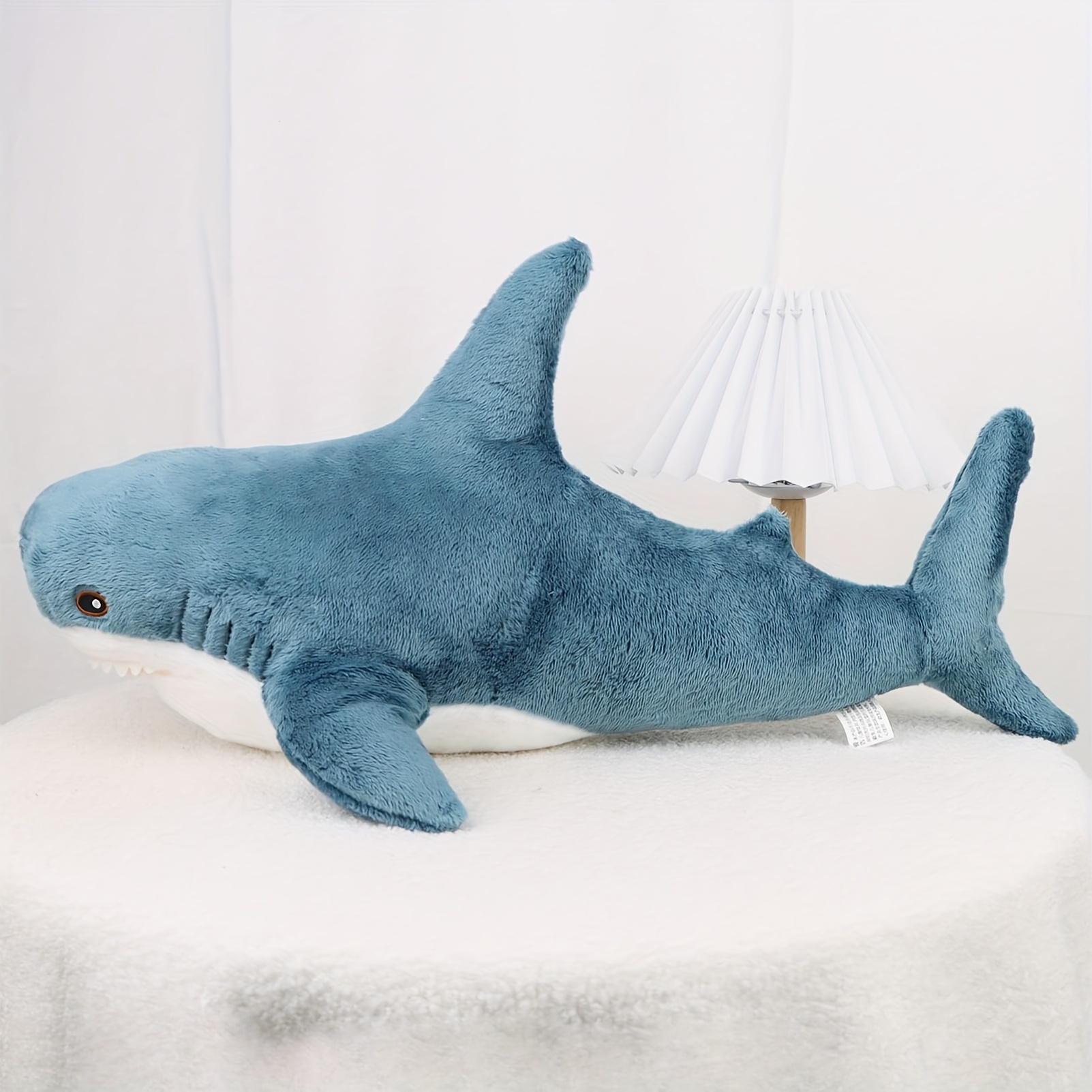 Image of Shark Plush Toy Stuffed Animal Soft Shark Toys Enormous Shark Plush Chubby Shark Cute Ocean Doll Toy Gift Birthday Series Shark Home Gift