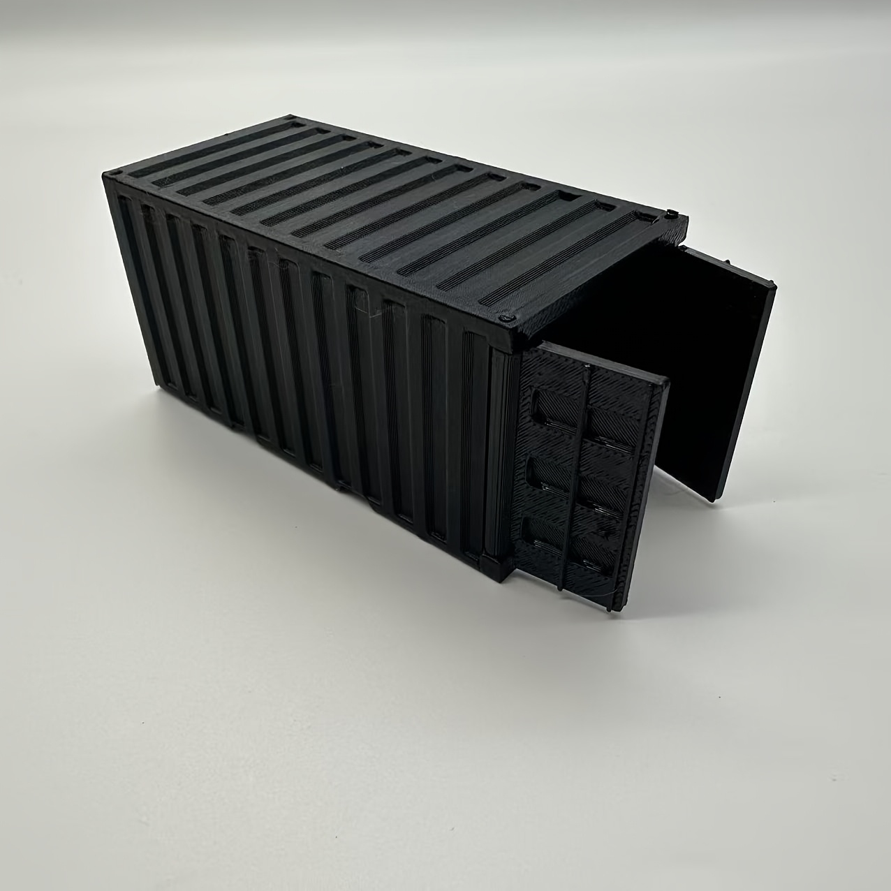 TEMU 1pc Scale 3d Printed Container Model, Replicating Industrial Style Frame, Interactive Design, Stackable Structure, Suitable For Small Car Model