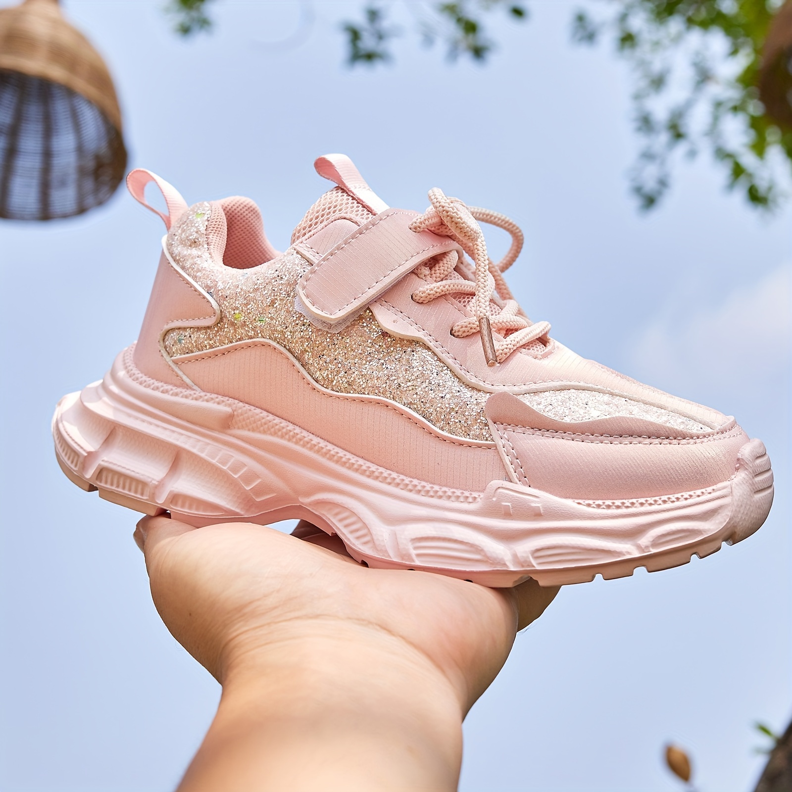 girls' pink basketball sneakers low closure Temu Germany