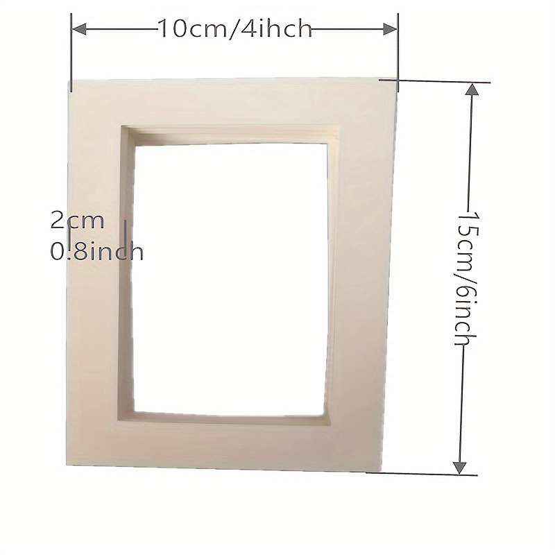 12 Packs Of 6-inch, 7-inch, And 8-inch Photo Frames With Cardboard Liner For Painting And Framing
