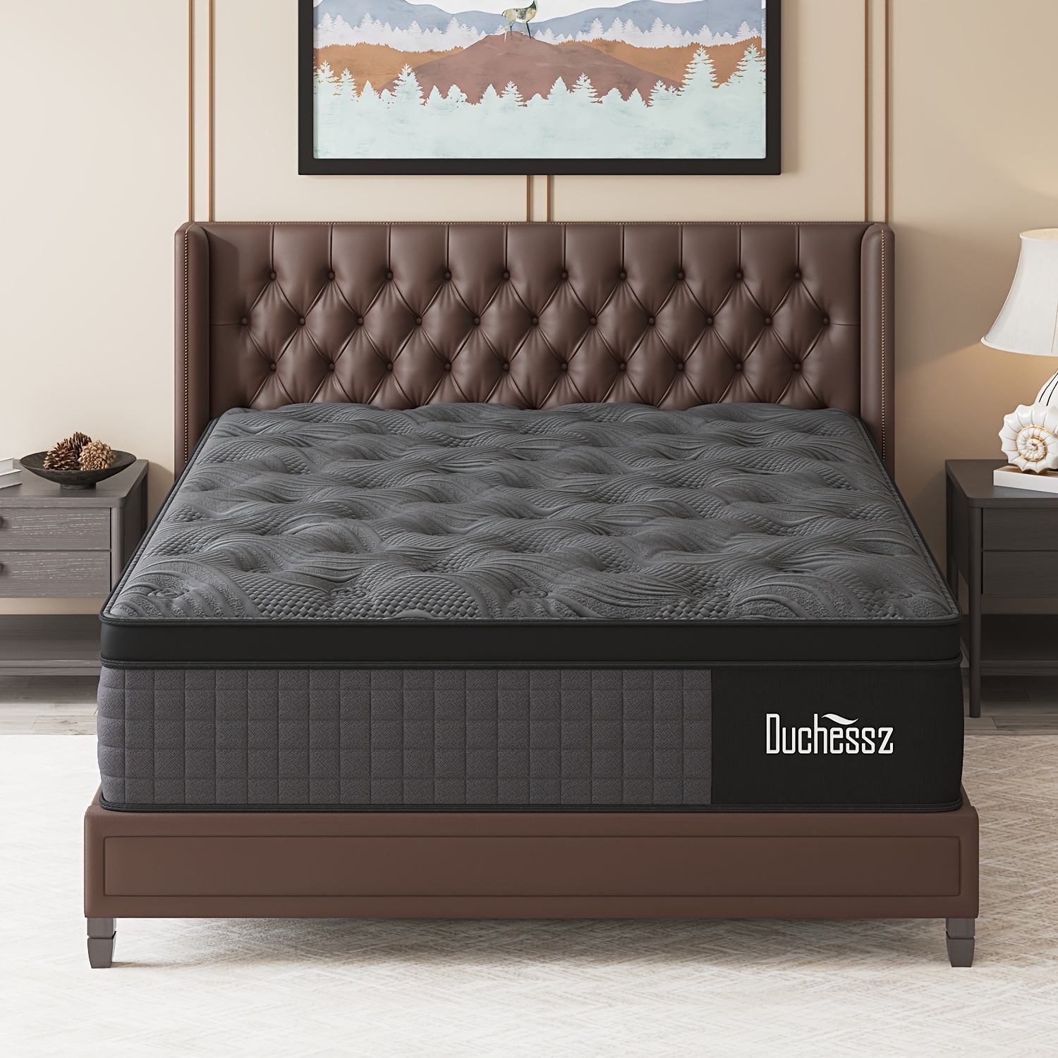 TEMU 12inch Gel Memory Foam Mattress Twin Full Queen In A Firm
