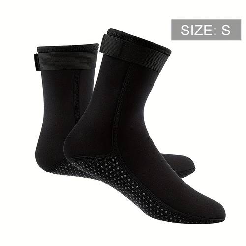 1 pair 3mm neoprene men women elastic water skiing beach diving socks anti slip wetsuit socks for surfing diving kayaking snorkeling