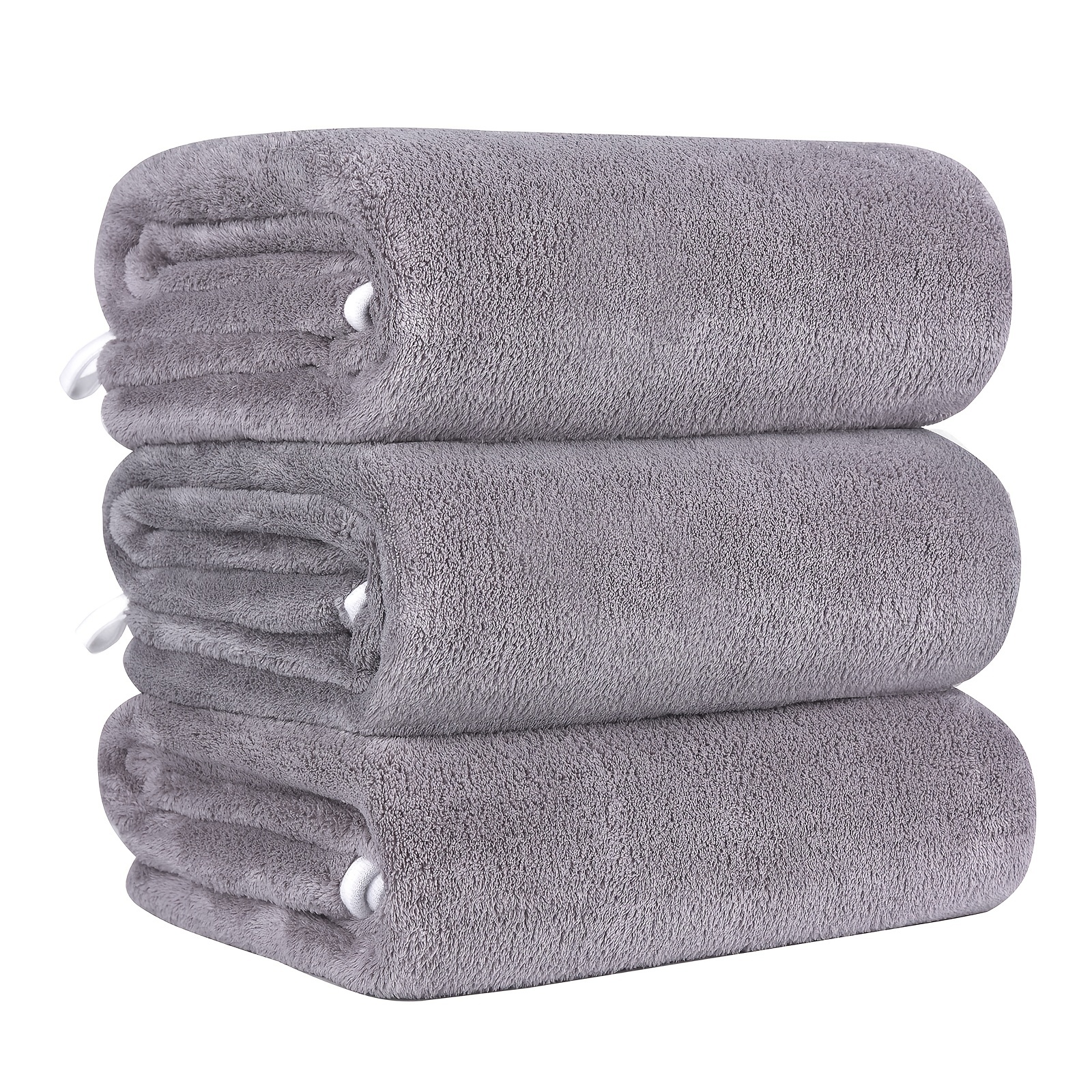 TEMU 3 Pieces Quick Dry Microfiber Bath Towel For Spa, Yoga, Fitness , Bathroom, Bath Towel, Christmas Gift