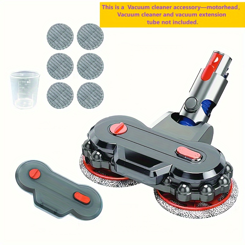 for v15 v8 v7 v10 v11 vacuum cleaner electric dry and wet mopping head vacuum cleaner attachment mop with detachable water tank 6 pieces of mop cloth hardwood floor electric attachment details 4