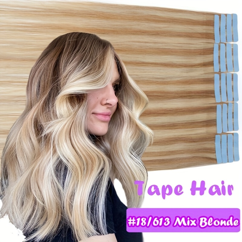 20pcs/50g 26inch Tape In Human Hair Extensions Human Thick Human Hair Skin 20pcs 50g Per Pack Increases Without Increases Choose High Quality Invisible Tape In Hair Extensions