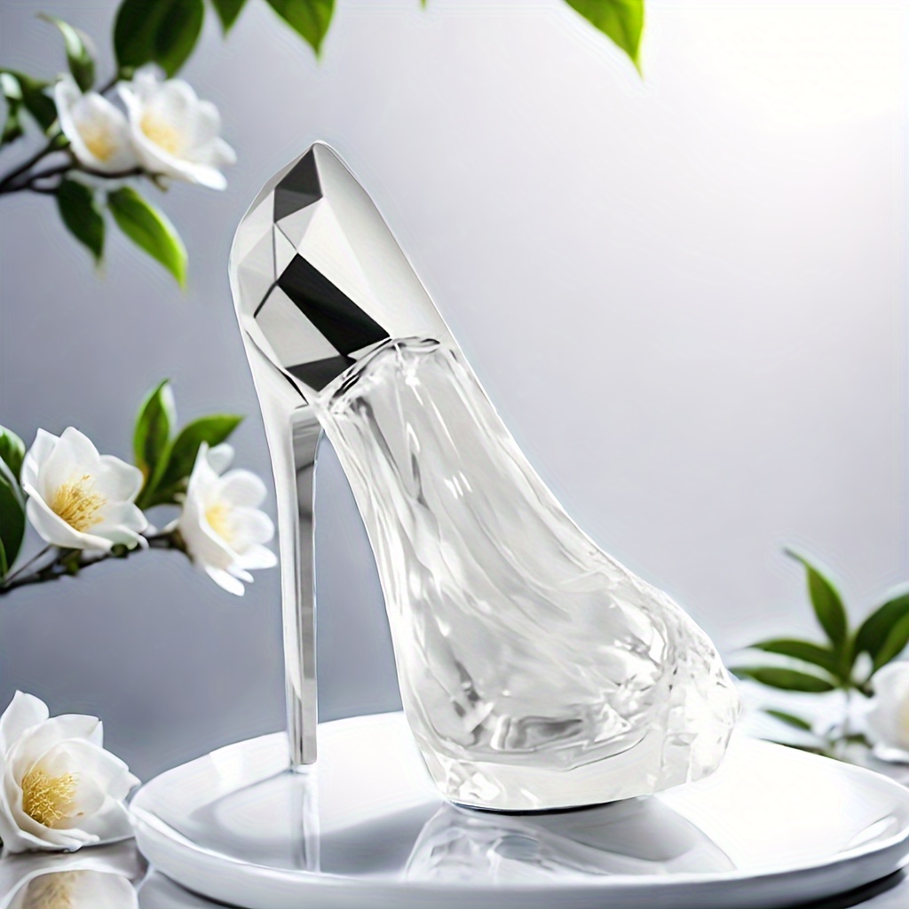 Image of Elegant 1.01 Oz Women's Heels Perfume - , Pepper And Musk With Floral Notes - Long-lasting, Ideal Gift For Her, Romantic Scent | Floral Perfume | Clear Bottle