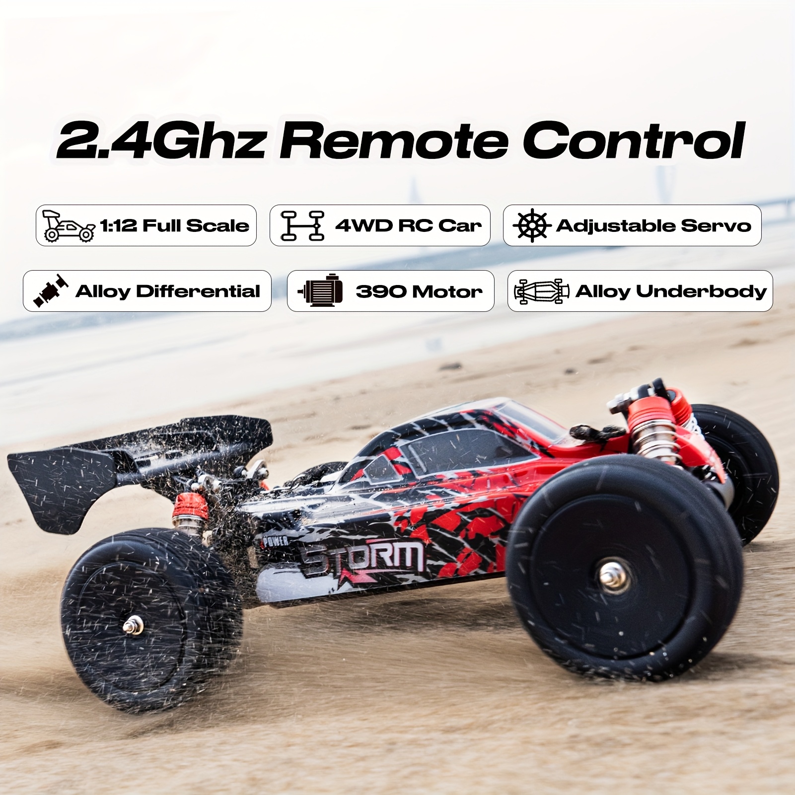 14 scale terrain road rc car 40km h high 4ghz Temu - Main Image