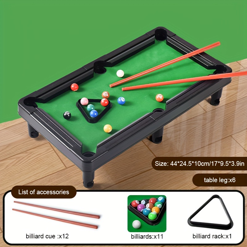 

Compact Billiard Table Toy - Perfect For Family Fun, Dual-player Games & Party Favors - Ideal Birthday Or Christmas Gift Billiards Accessories