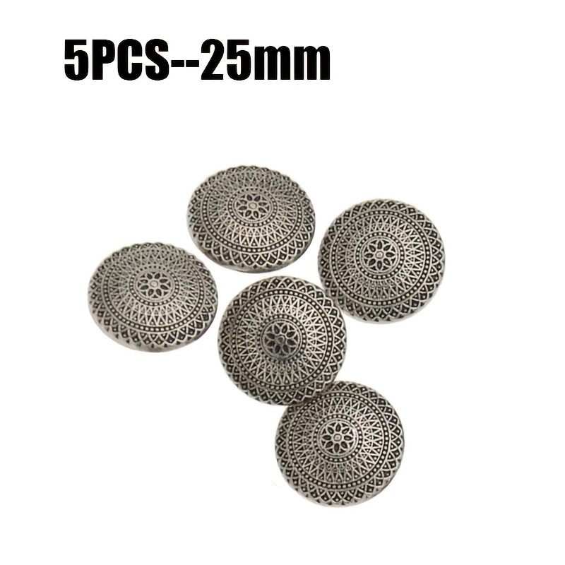 5pcs Metal Buttons Sewing Buttons Shank Buttons Buttons For Coat Jacket Windbreaker Buttons Decorative Buttons For Clothing Diy Buttons Sewing & Knitting Supplies