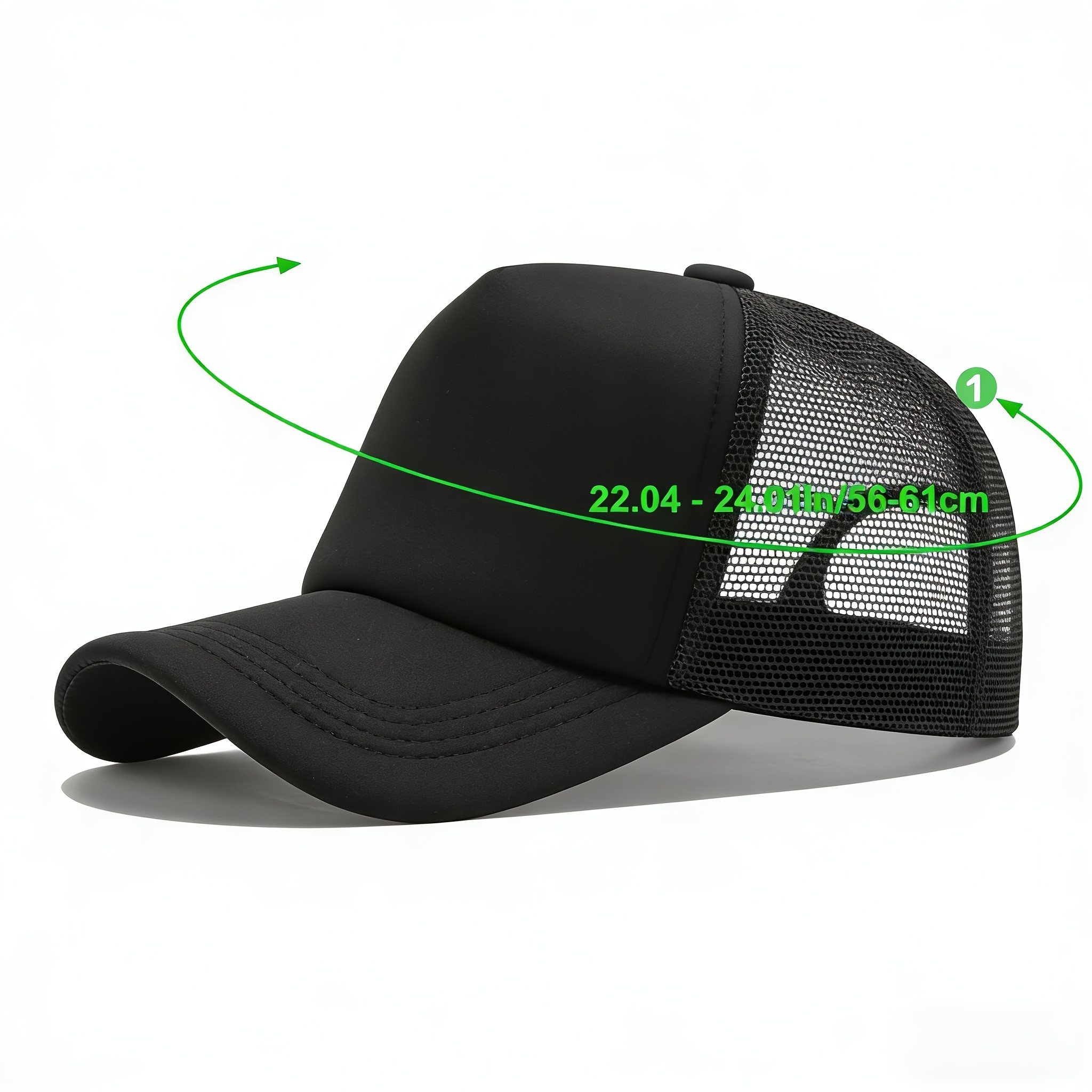 "FOCUS" Stacked 3D Effect Embroidered Patch Trucker Hat