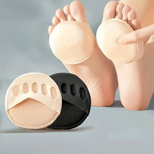 hot selling 4pcs womens forefoot pads soft and breathable non slip support with toe separators suitable for high heels and shoes socks
