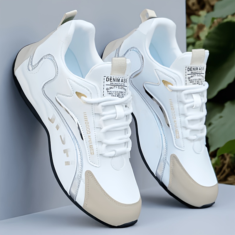 Men's Wide Last Breathable Training Sneakers with Height Boost