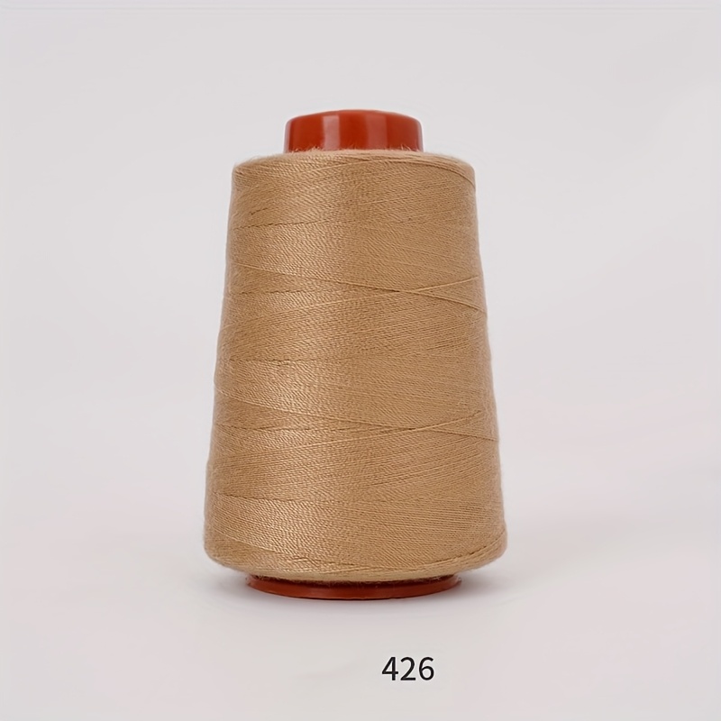 TEMU 1pc Brown Sewing Thread, Household Hand Sewing Thread, 800 Yards, Small Pagoda 402, Sewing Machine Special Thread, Polyester Denim Thread