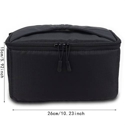 1pc Durable Polyester Portable Camera Bag, Waterproof DSLR/SLR Padded Insert Case Cover , Compatible with Sony - in Red, Green, Black, Grey