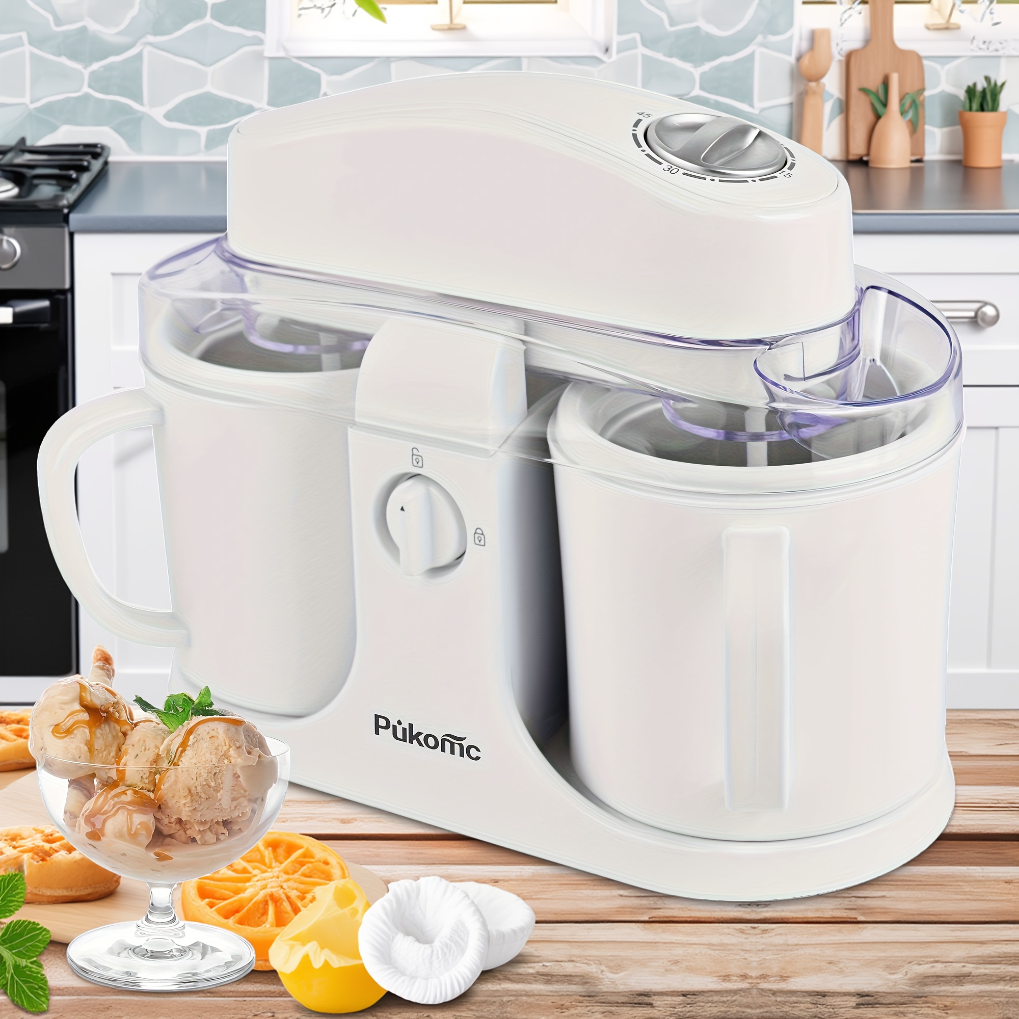 kitchen made ice cream maker