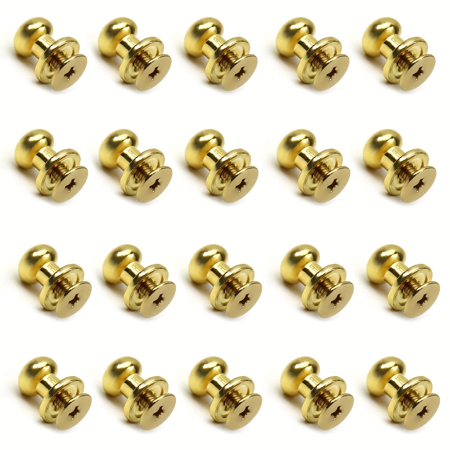 TEMU 20pcs Mini Round Knobs 0.28"x0.35" Small Drawer Pulls Handles For Jewelry Box Gift Case