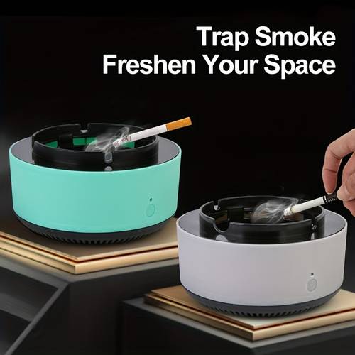 smart smokeless ashtray instantly removes the smell and odor of second hand smoke suitable for home office household gadgets holiday gifts birthday gifts gifts for friend gift for family must have for the christmas season