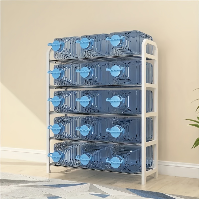 versatile sturdy 4 tier metal shoe rack easy assembly   organizer for home commercial use ideal for doorways bedrooms details 7