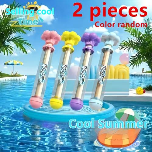 2pcs set random color water gun toys summer beach activity water bubble spray toys party games and pool water play sprinkler toys