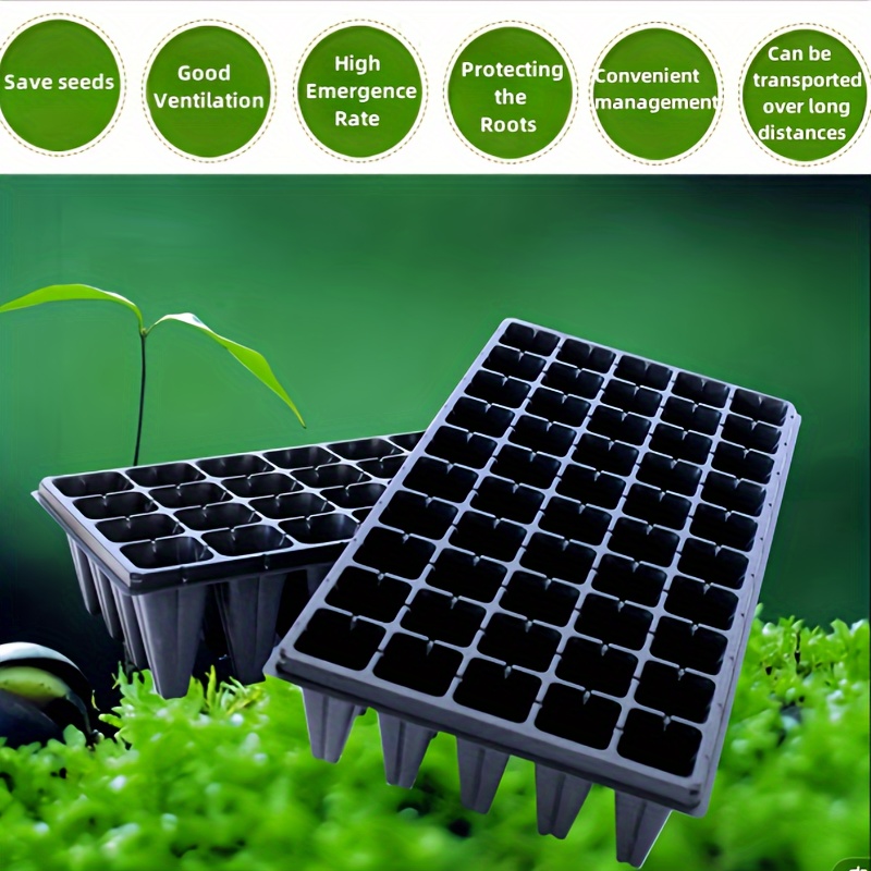 

10pcs, Agricultural Gardening Seedling Breeding Germination Plate Container Multi-hole Multi-specification Reusable