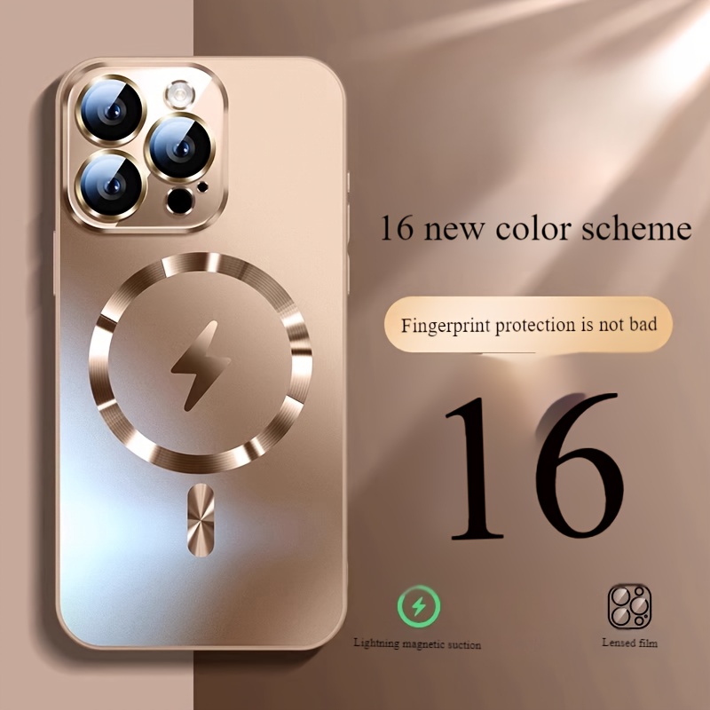 [Magnetic Phone Case] Apple Anti-fall Magnetic Mobile Phone Case | Full Lens and Comfortable Feel for 16promax 16 15pro 15 14