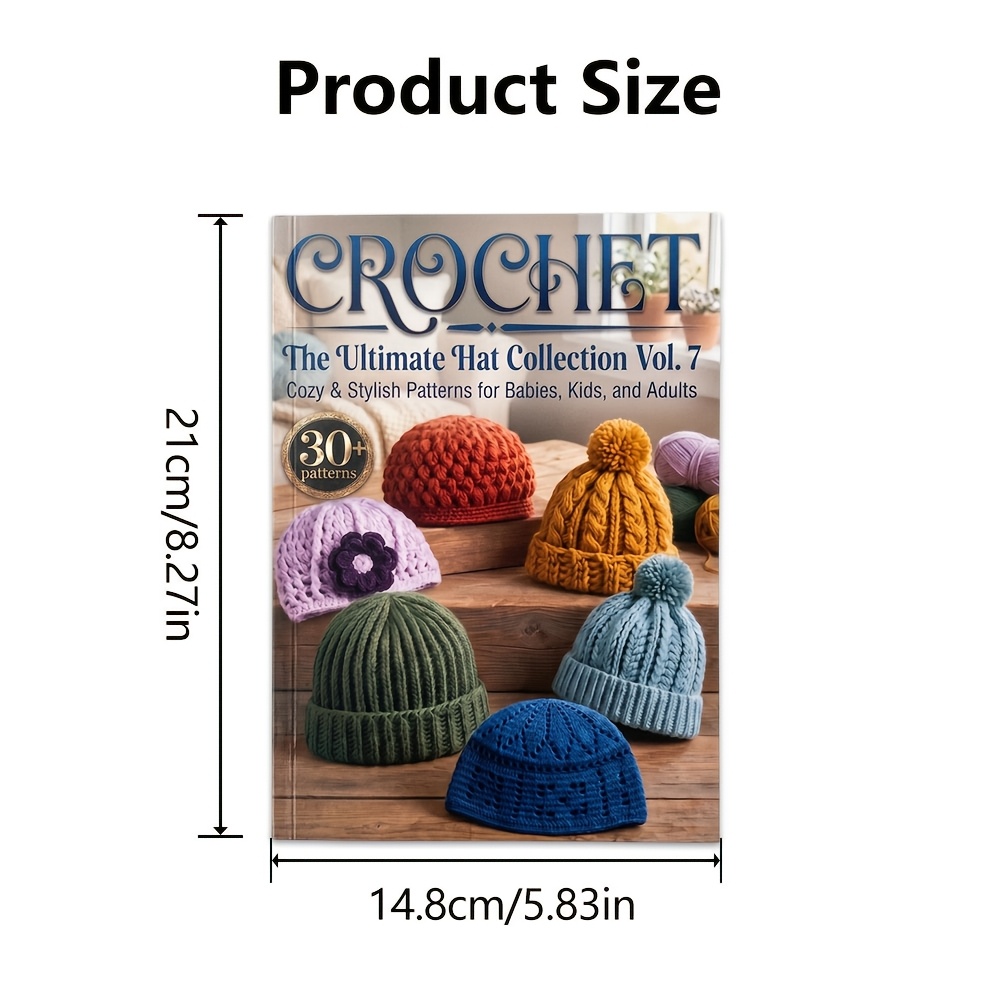 TEMU Hat Collection , Cozy And Stylish Patterns For Adults Crochet Patterns With Detailed Instructions, Beginner Friendly Crochet Tutorials