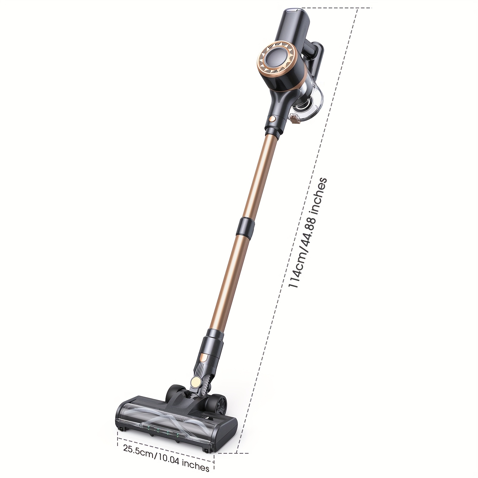 Lubluelu P2 Draadloze Stofzuiger, 33Kpa Staafstofzuiger met -Klitten Borstel en Verbeterd Groen Licht