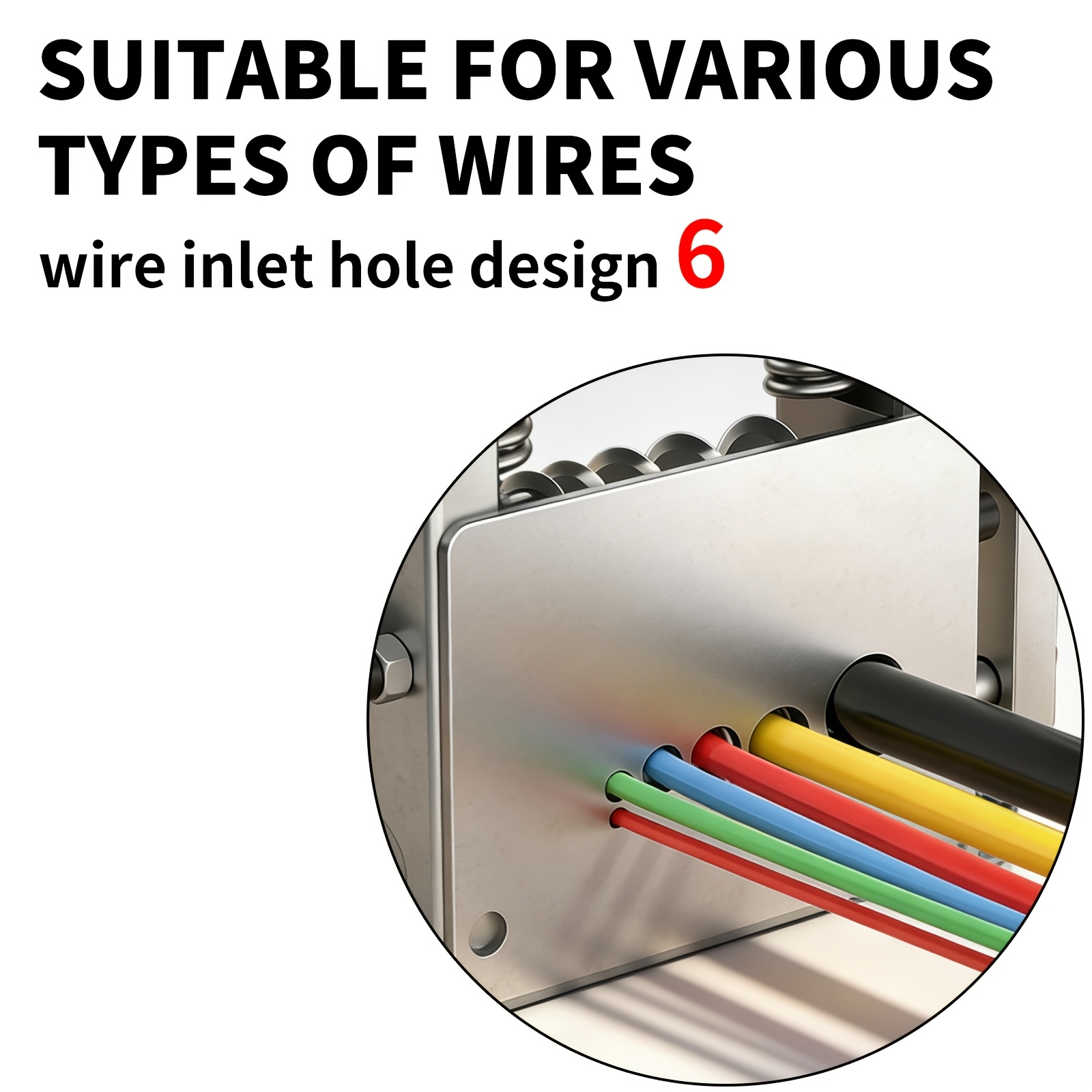 6 hole manual wire stripping machine gauge wire 0 04 0 83 inches scrapping copper wire peeler machine drill powered hand crank wire stripper tool for scrap copper recycling Product details 8