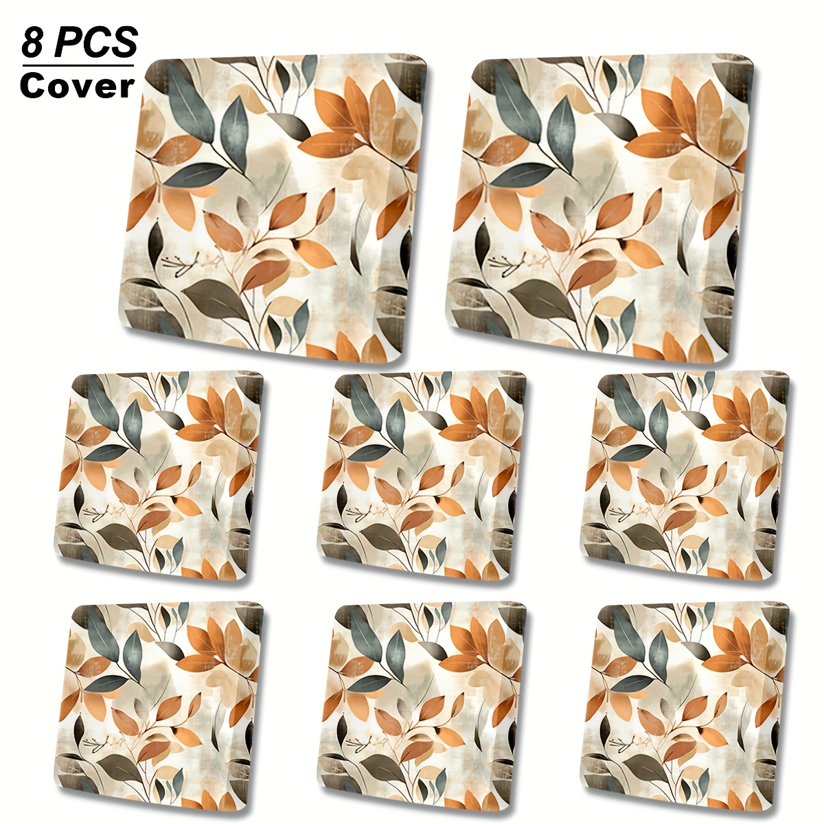 6 8pcs rose and black     outdoor sofa cushion covers machine washable or hand washable with elastic band closure   fiber fabric suitable for   indoor and outdoor sofa cushions