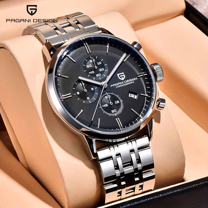 PAGANI DESIGN メンズ 腕時計 アナログ クォーツ pagani design watches men chronograph vk67 japanese quartz - Temu
