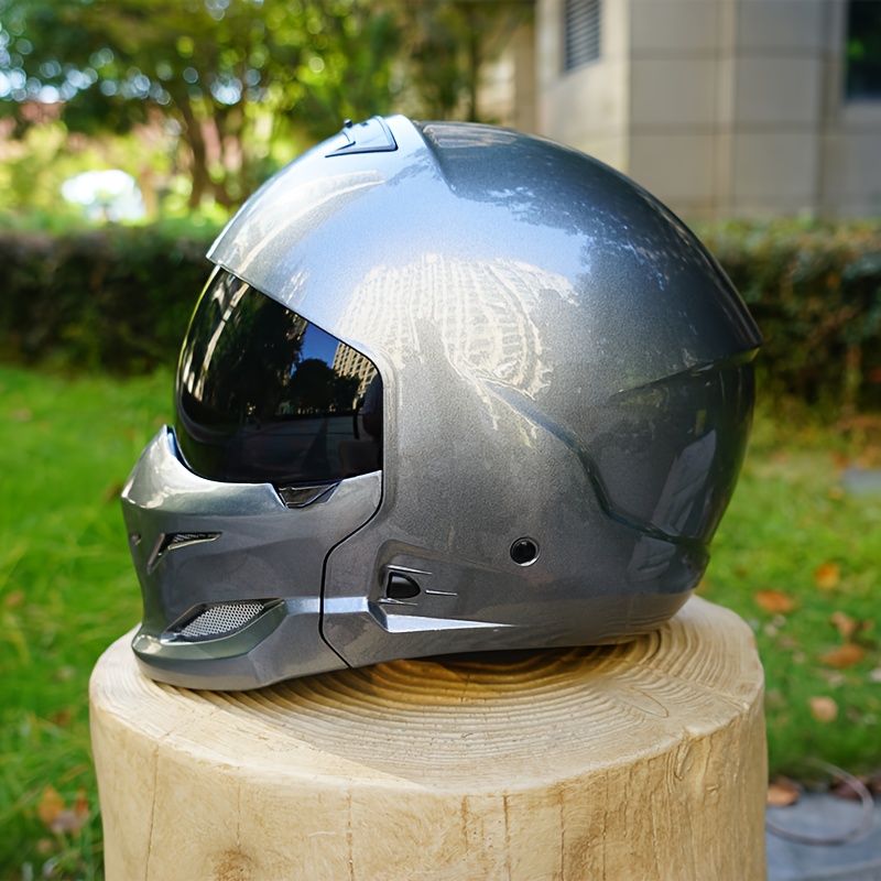 motorcycle helmet gray helmet modular helmet 856 - Temu Oman