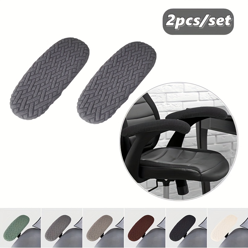 Happon Chair Arm Pad Covers,Elasticity Office Computer Chair Arm Pad Covers Elasticity Office Computer Slipcover Removable Washable Armrest Covers Pads Swivel Gaming Wheelchair