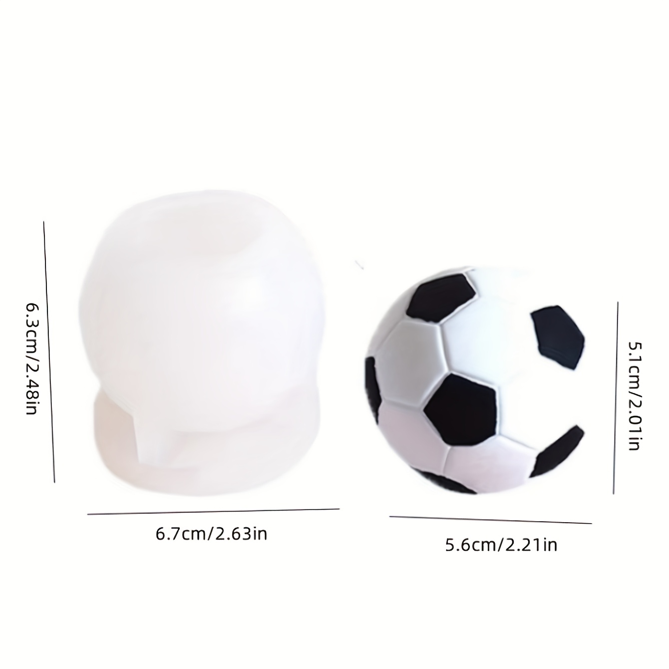 E-shop Fußball Aromatherapie Kerze Silikonform Fußball Aromatherapie Gips Heimdekoration Silikonform