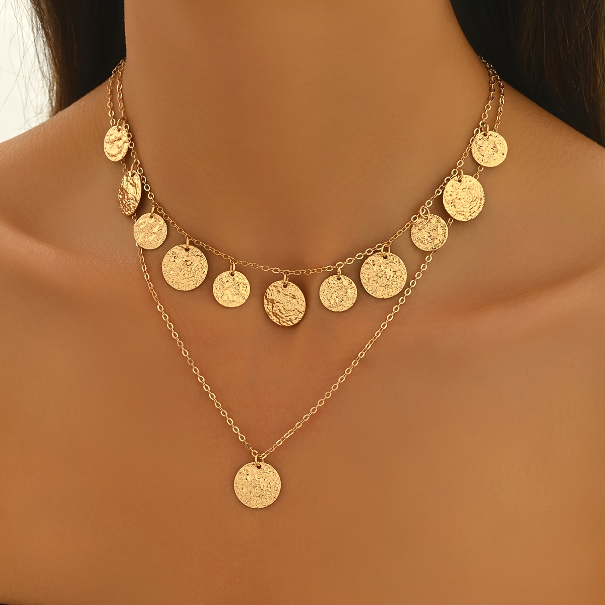 Gold Dsc Choker Necklace. Slver Con Necklace. Danty Chan | Etsy