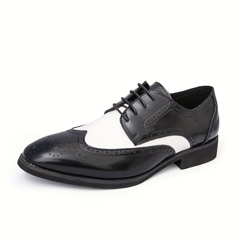 black and white wingtip dress shoes Lou Merino Wool Moto Jacket main image 0