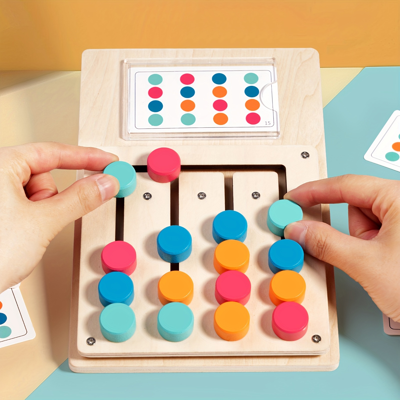 Wooden Color Puzzle Boost Logic