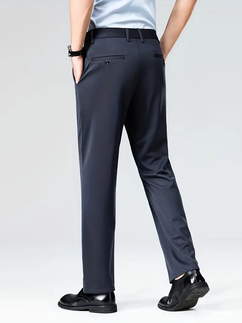 mens casual long trousers business dress pants loose match - Temu mens casual long trousers business dress pants loose match - Temu