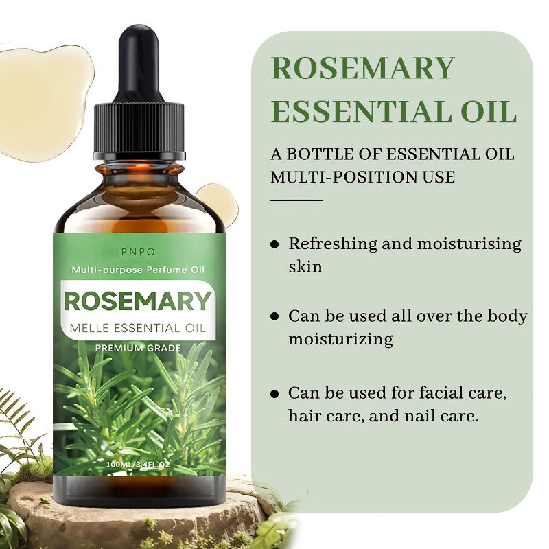 Premium Rosemary Essential Oil with Alcohol-Free Formula